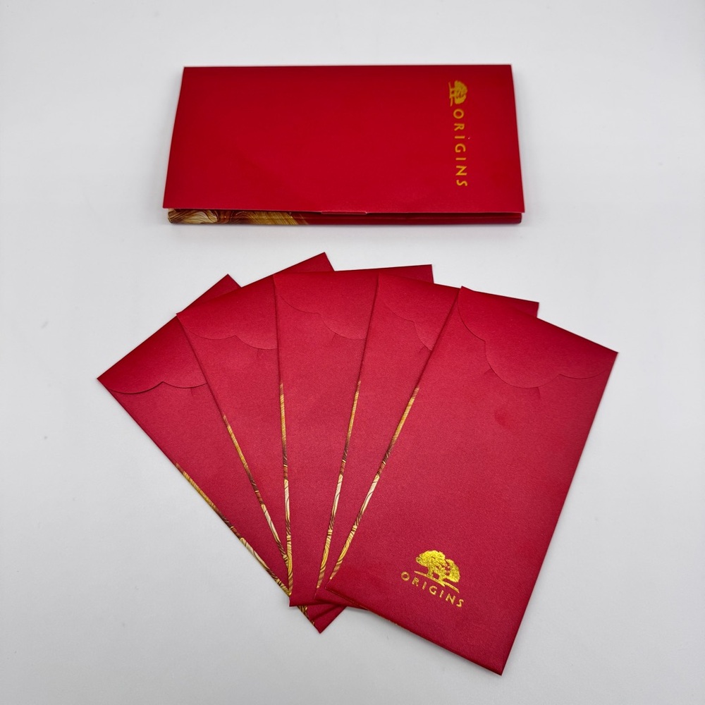 ORIGINS Red & Gold Envelopes 5pc - Picture 6 of 7